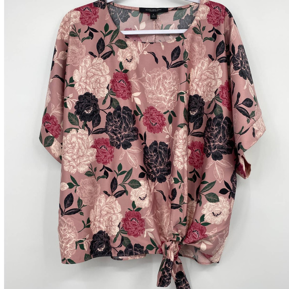 SOLD Marc New York Pink Floral Kimono Blouse Shirt NEW - Picture 3 of 14